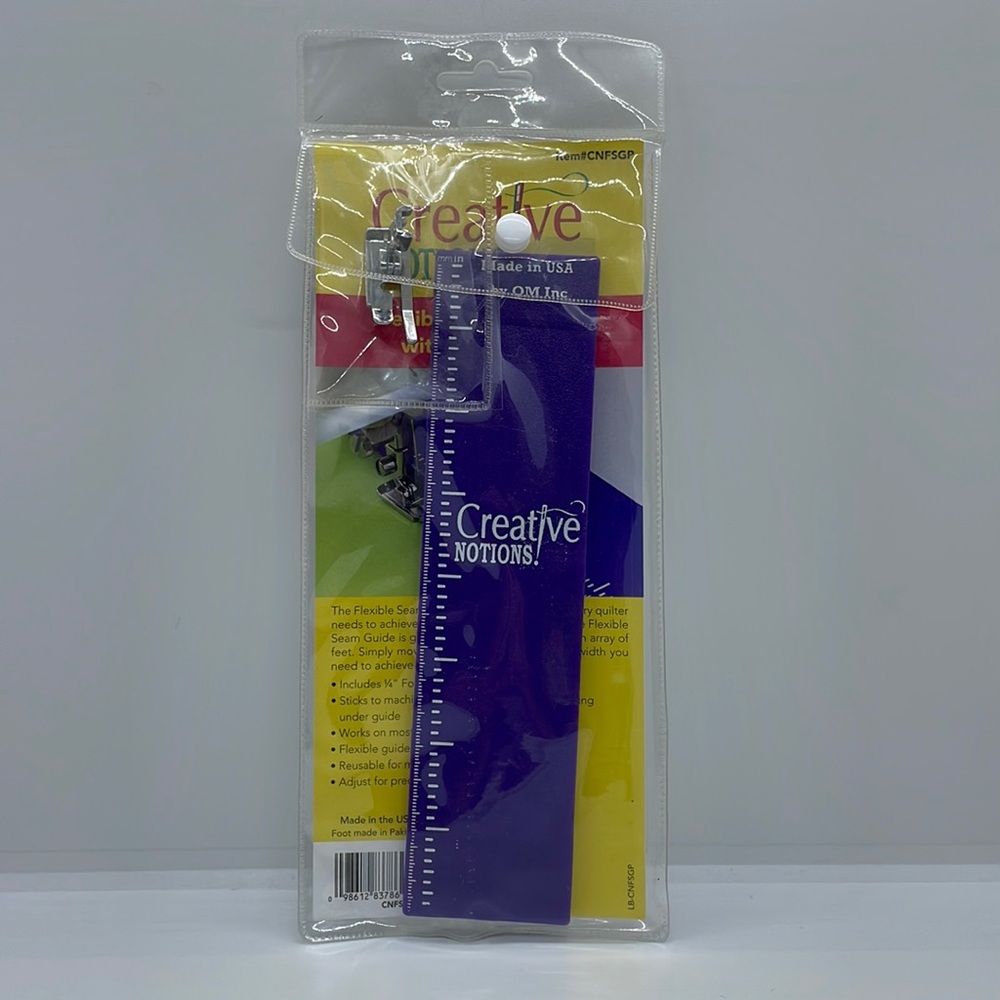 Flexible Seam Guide with 1/4” Foot. New, never been used.